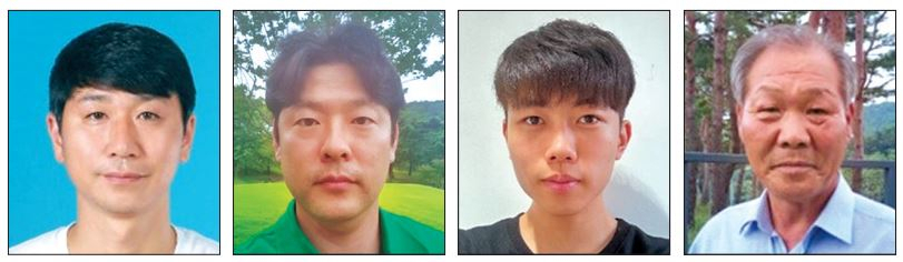 포스코히어로즈에 선정된 심용택(왼쪽부터) 씨, 이효영 씨, 최재호 씨, 홍시호 씨 사진[포스코청암재단 제공]