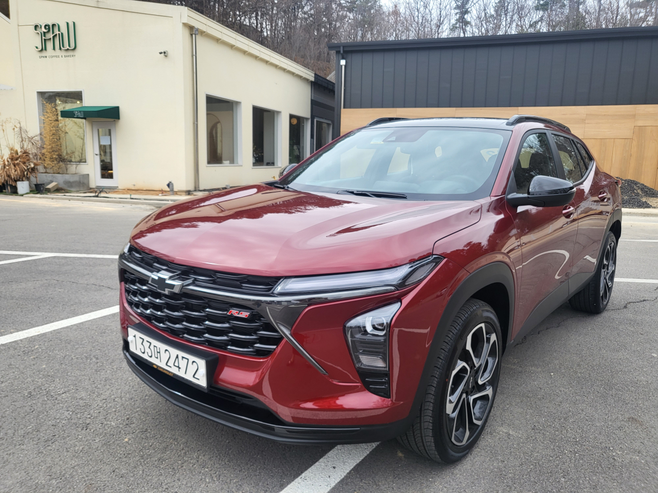 쉐보레 ‘트랙스 크로스오버’ 밀라노 레드. [김지윤 기자]