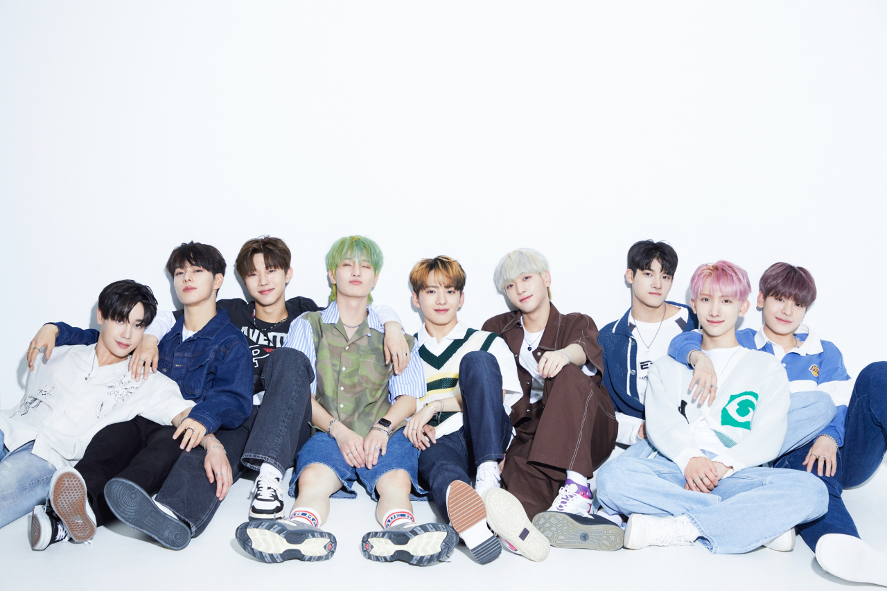 K-pop group Xikers poses in this picture taken ahead of the band‘s release of its second EP, “House of Tricky: How to Play.” (KQ Entertainment)