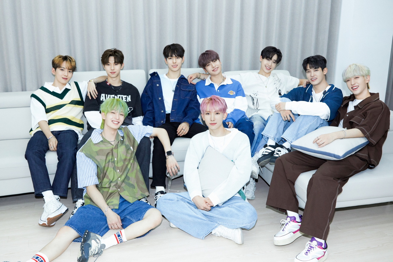 K-pop group Xikers poses in this picture taken ahead of the band‘s release of its second EP, “House of Tricky: How to Play.” (KQ Entertainment)