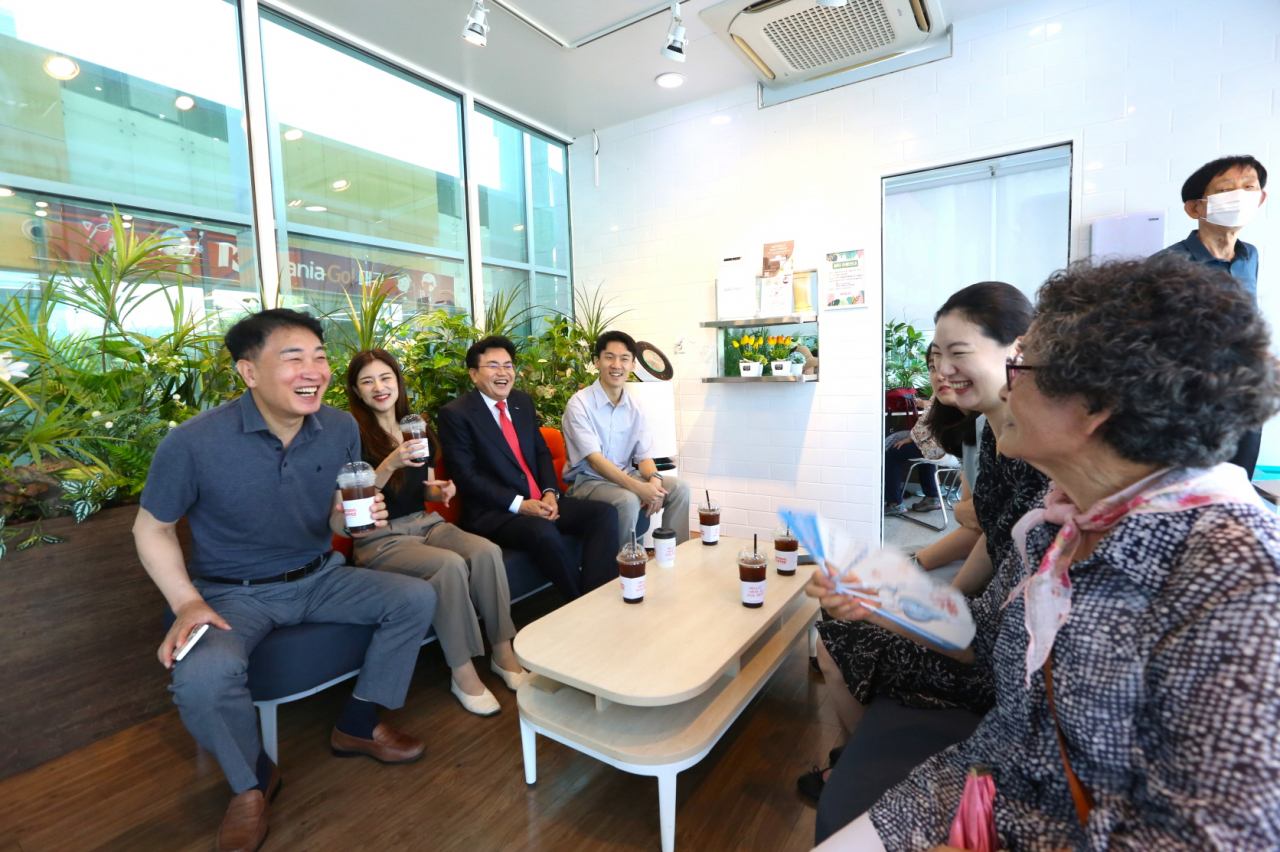 엑스코 맑은공기쉼터 내부 모습.[엑스코 제공]