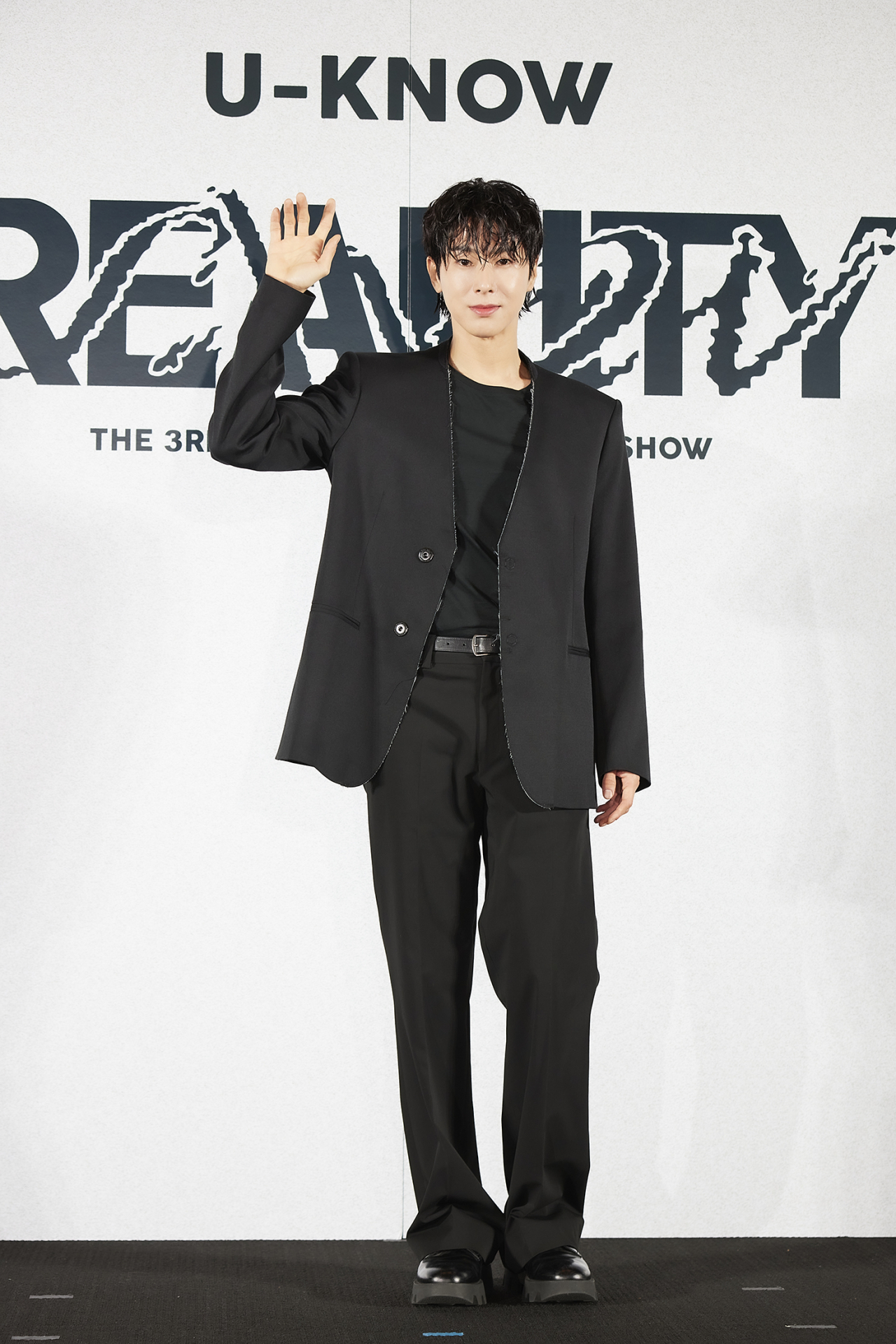 U-Know Yunho presents his 3rd solo EP "Reality Show" to local reporters during a press conference in Seoul on Mon. (SM Entertainment)