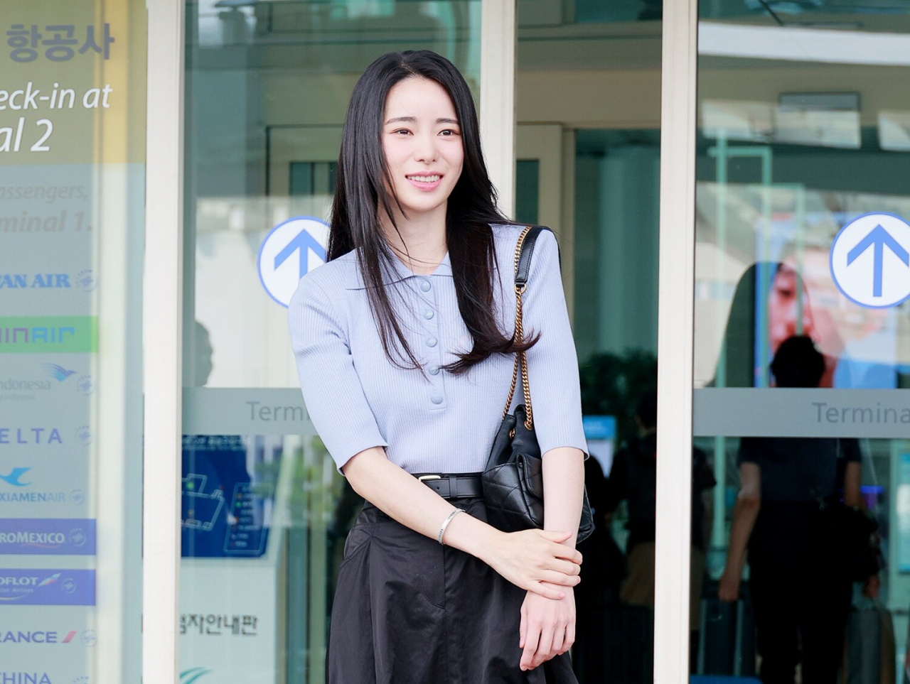 공항에 온 임지연