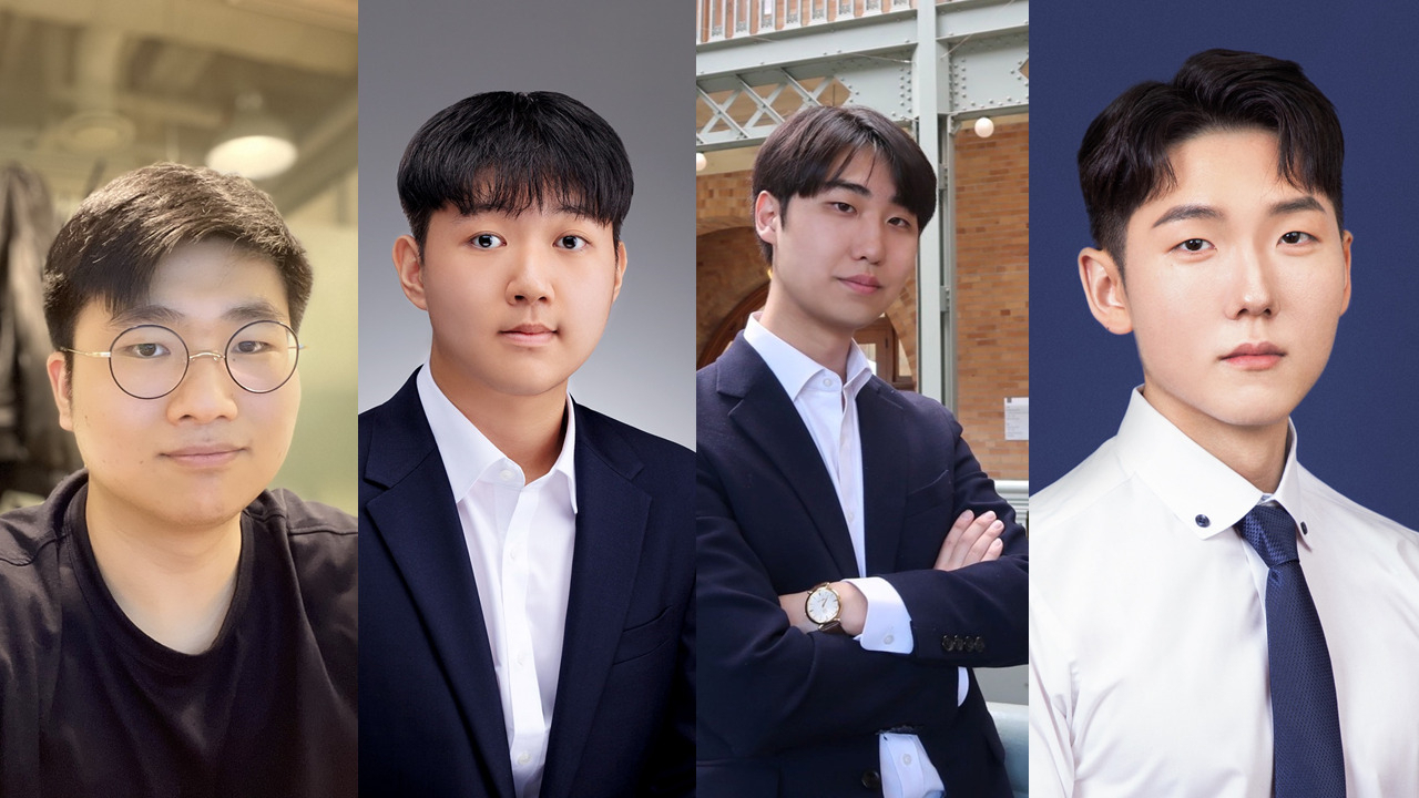 (왼쪽에서부터 순서대로) 미국 유학생 4인방 신은수(22) 씨, 안영민(19) 씨, 이기혁(20) 씨, 조용인(22)씨가 테러 위험지역을 공유하는 안전 웹 서비스 ‘테러레스(terrorless)’를 지난 6일 출시했다.