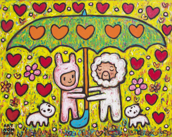 아트놈, Love umbrella, 캔버스에 아크릴, 72.7x91.0cm(30호), 2013
