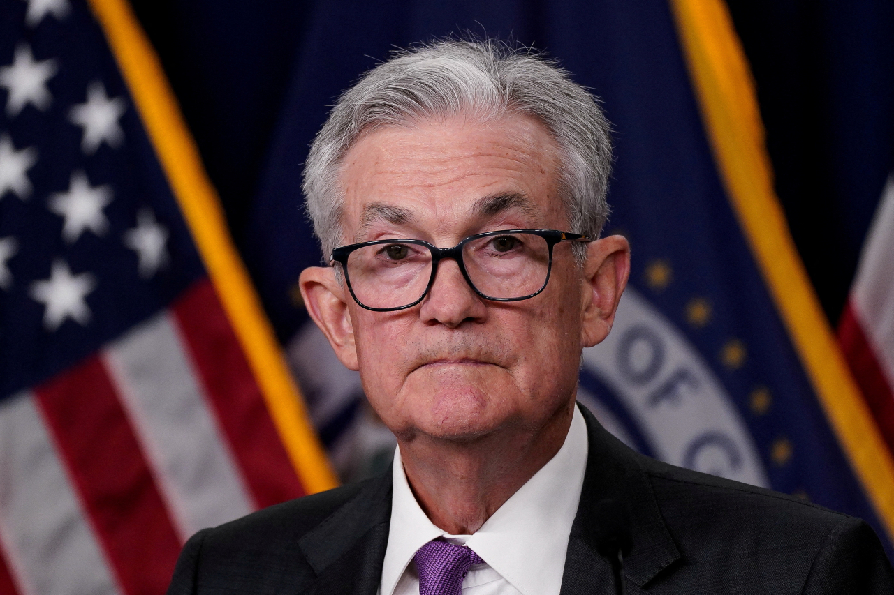 제롬 파월 미 연방준비제도 의장이 지난 7월 연방공개시장위원회(FOMC) 정례회의 이후 기자회견을 하고 있다. [로이터]