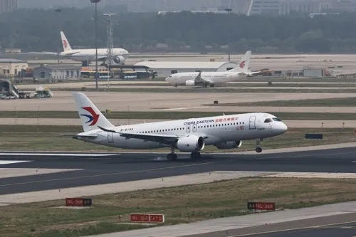 중국 베이징 서우두국제공항 활주로[신화]