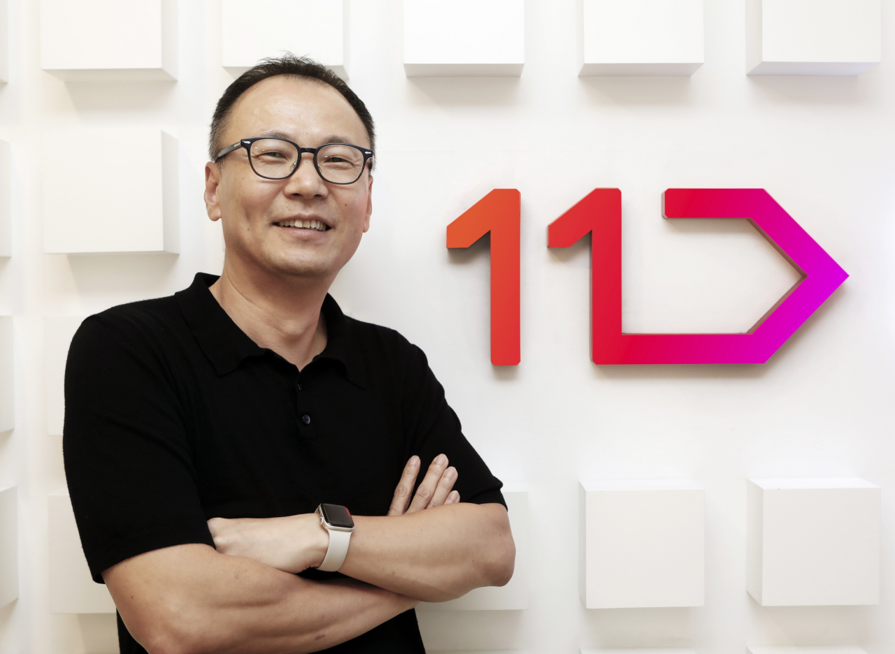 곽원태 11번가 COO(최고운영책임)가 서울 중구 11번가 본사에서 헤럴드경제와 인터뷰하기 전 촬영을 위해 포즈를 취하고 있다. [11번가 제공]