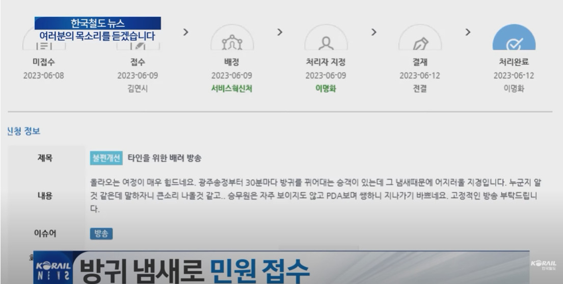 [한국철도TV 갈무리]
