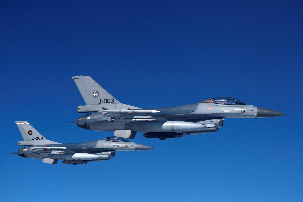 네덜란드 공군 F-16 전투기[로이터]