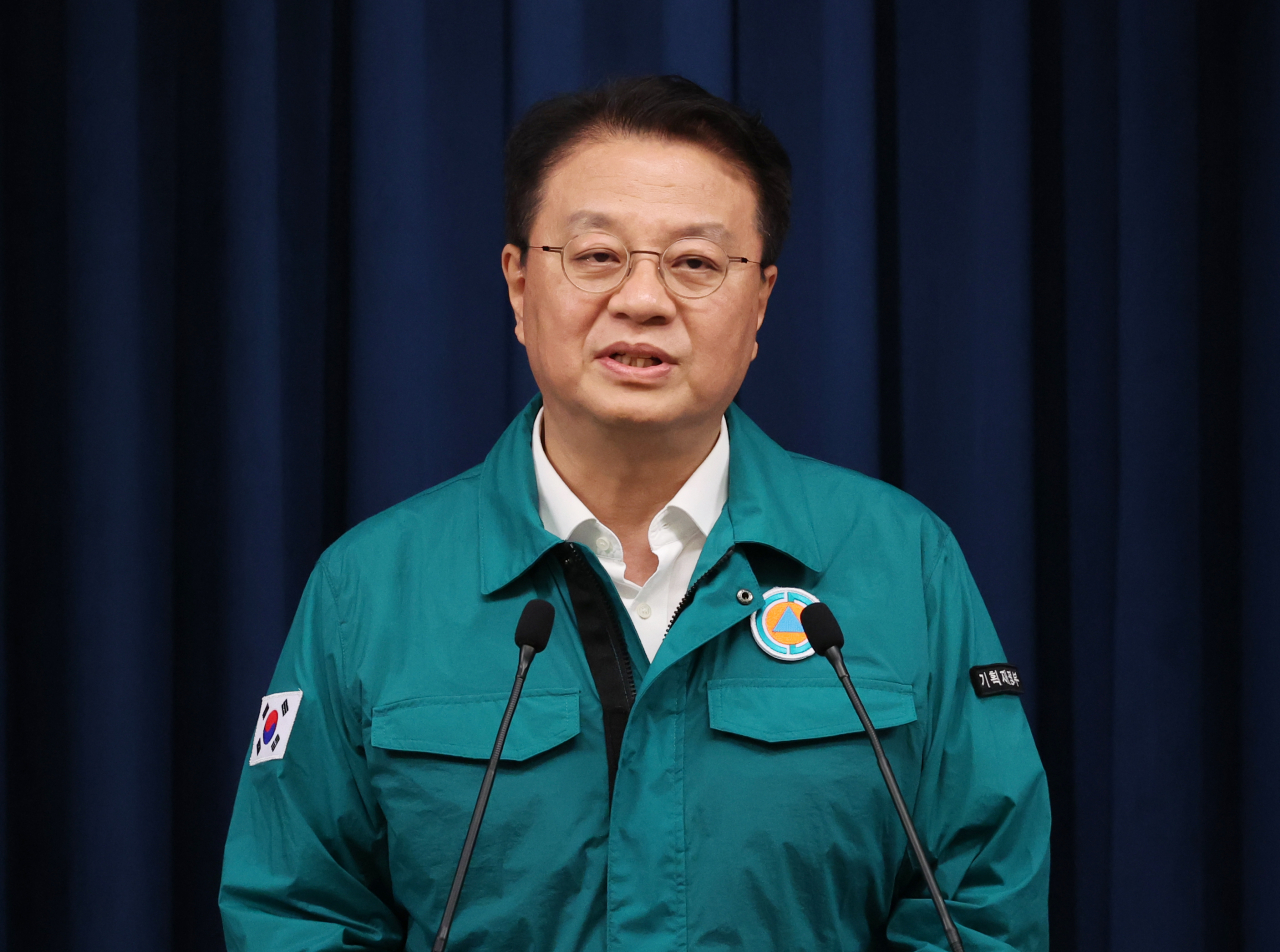 신임 국무조정실장에 내정된 방기선 기획재정부 1차관이 22일 서울 용산 대통령실 청사에서 인사말하고 있다. [연합]