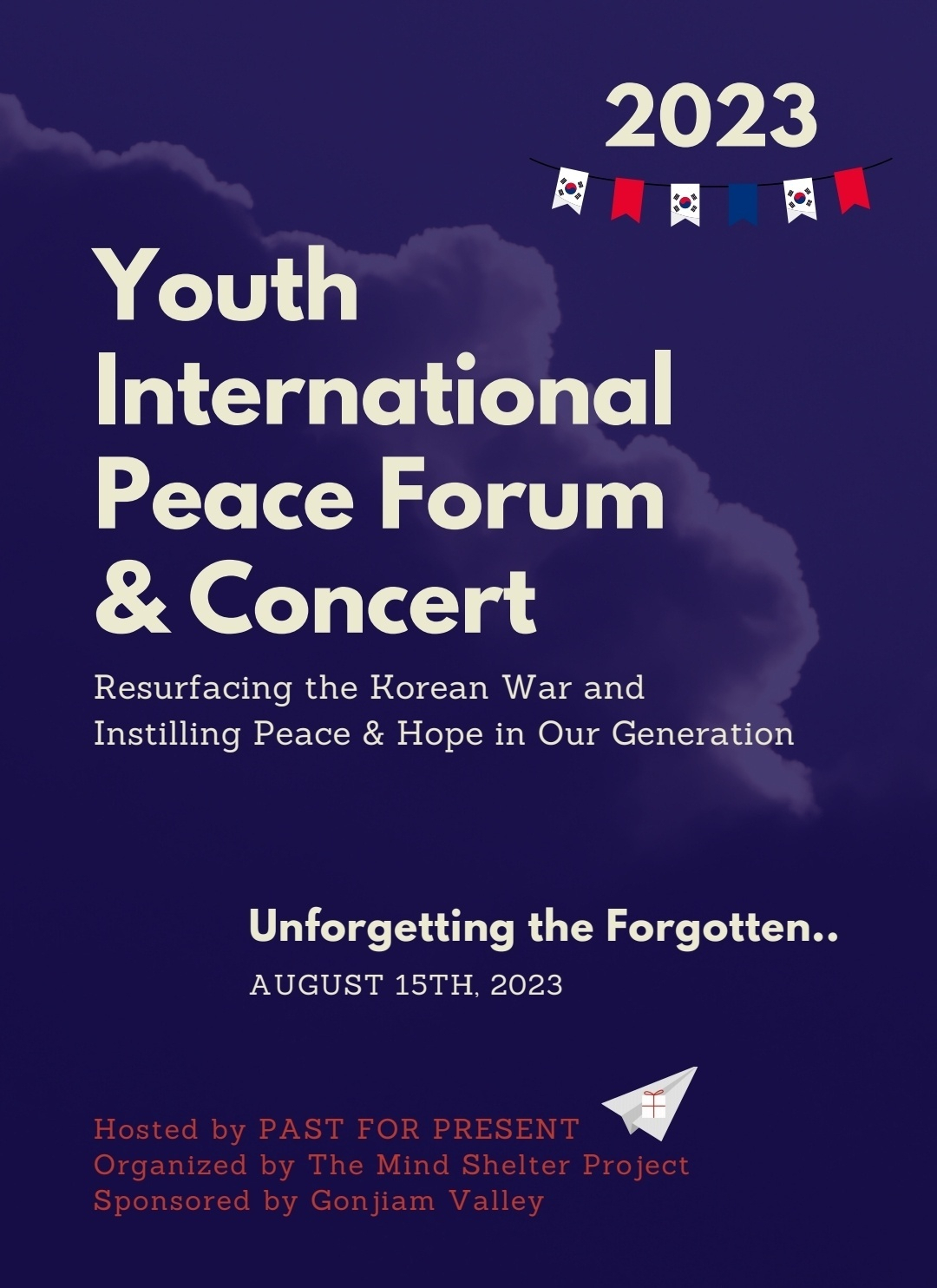 Poster for The Past 4 Present's "Youth International Peace Forum & Concert" (The Korea Herald DB)