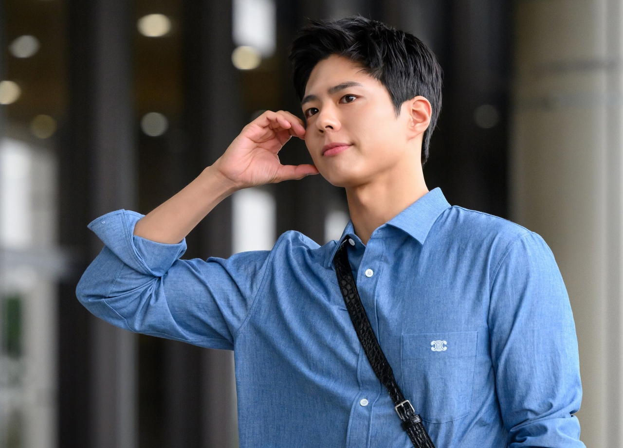 22일 출국직전 박보금의 모습
