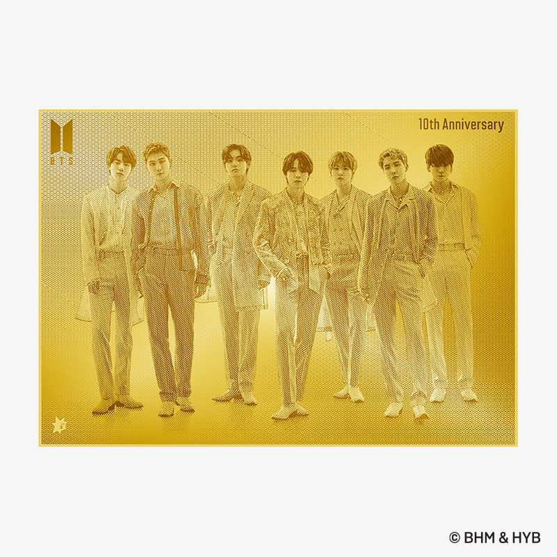 '방탄소년단 데뷔 10주년 공식 기념메달' 2차 디자인