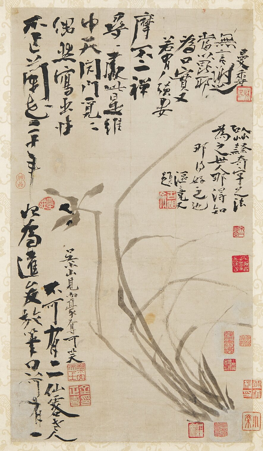 불이선란도