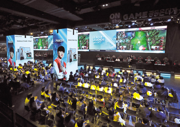 27일 진행된 2023 갤럭시 폴드컵 결승전 전경 [삼성전자 제공]