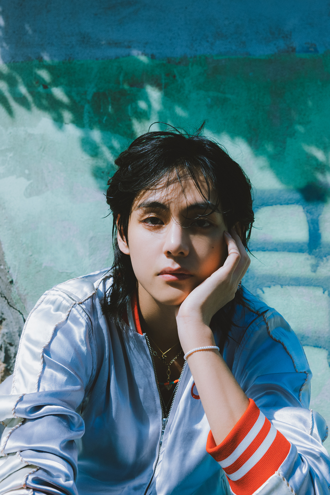 Image shows BTS' V for his solo album "Layover." (Big Hit Music)