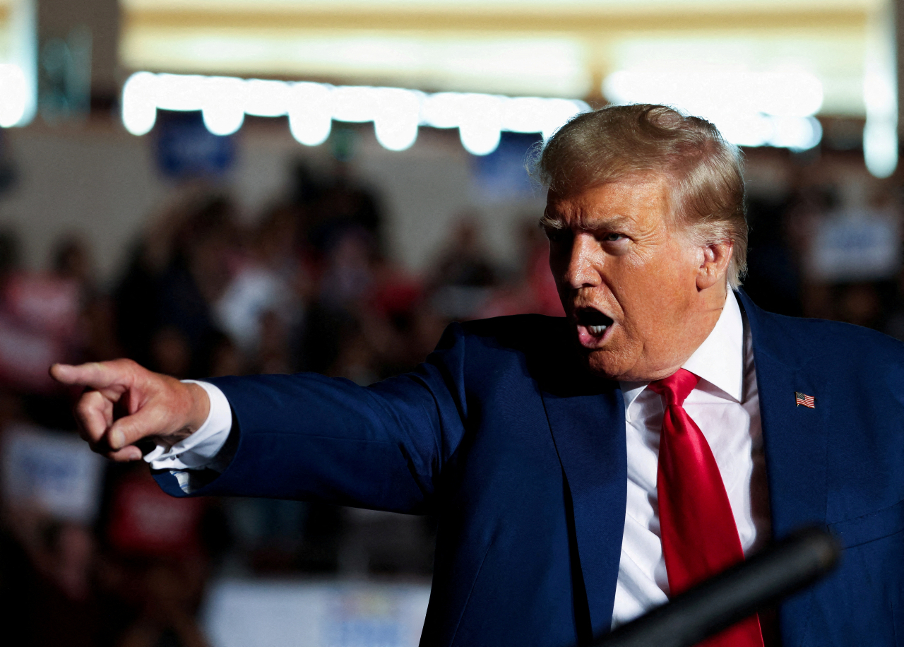 2024 미국 대선에서 공화당 유력 대선주자인 도널드 트럼프 전 미국 대통령 [로이터]