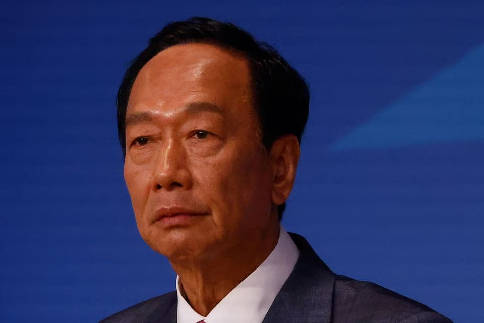 무소속 대선출마를 선언한 궈타이밍 회장은 양안전쟁 가능성을 거론하며 “대만이 절대로 제2의 우크라이나가 되지 않도록 하겠다”고 강조했다.[로이터]