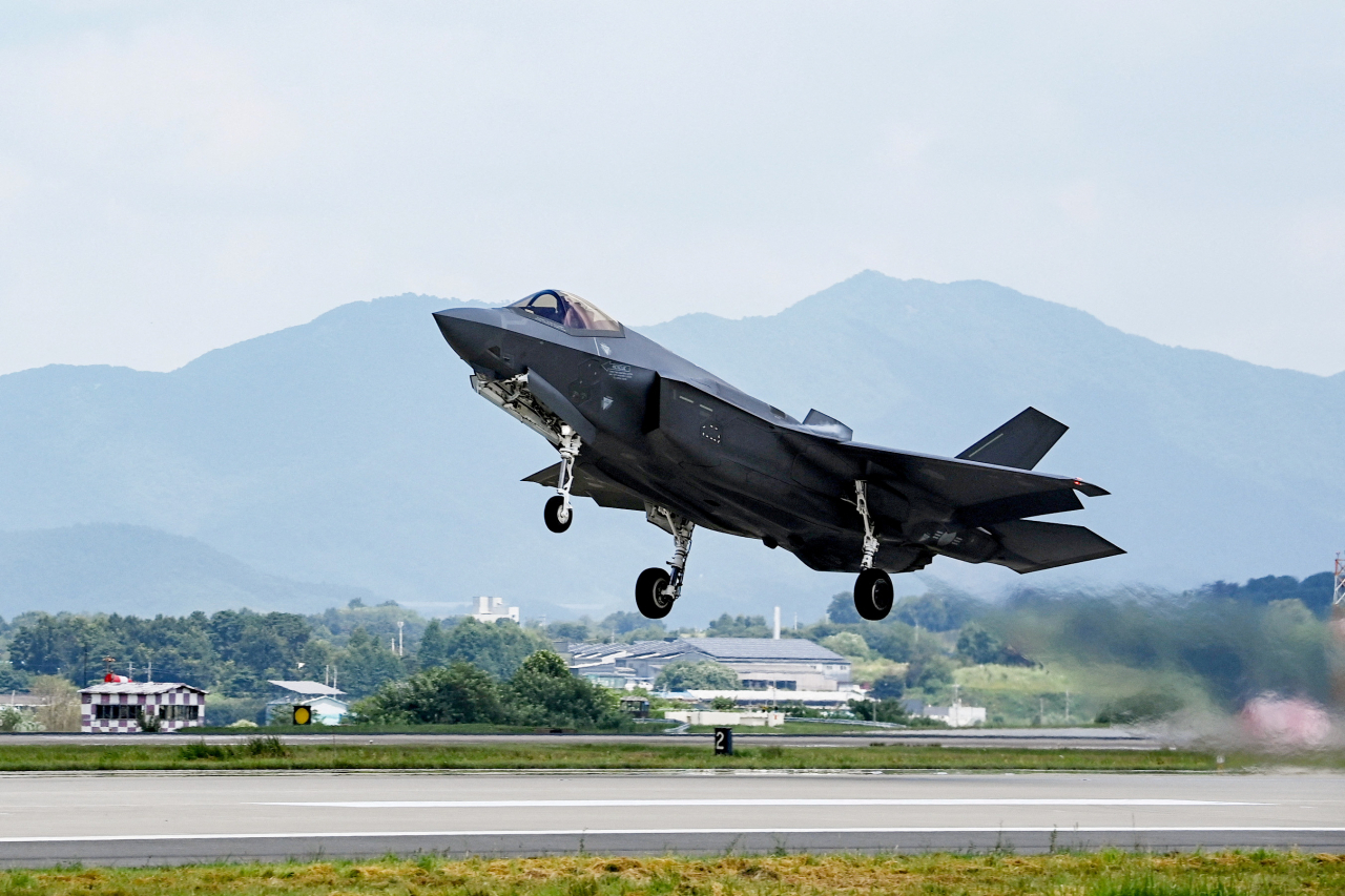 을지 프리덤 훈련에 참여한 F-35A 전투기. [로이터]