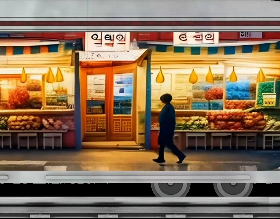 서울에 있던 과거 시장들의 모습을 보여주는 영상 장면.[KAIST 제공]