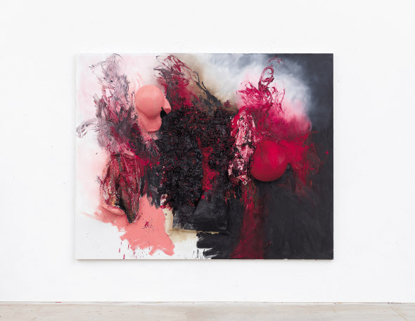 아니쉬 카푸어, In-between II, oil, fibreglass and silicone on canvas, 244&times;405&times;46㎝, 2021 ⓒ Anish Kapoor. All rights reserved DACS/SACK, 2023