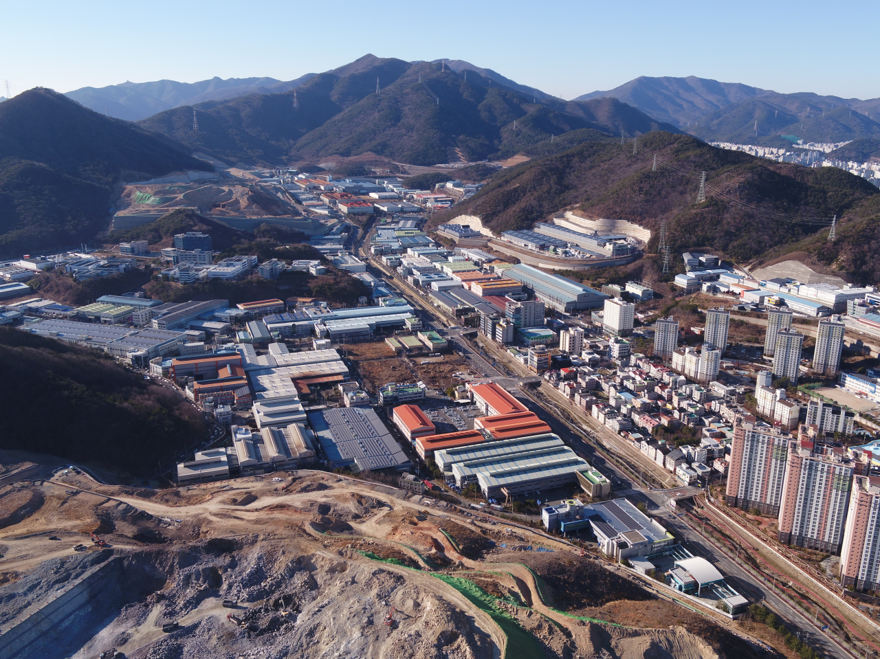 부산과학산업단지 전경.[사진=부산진해경자청]