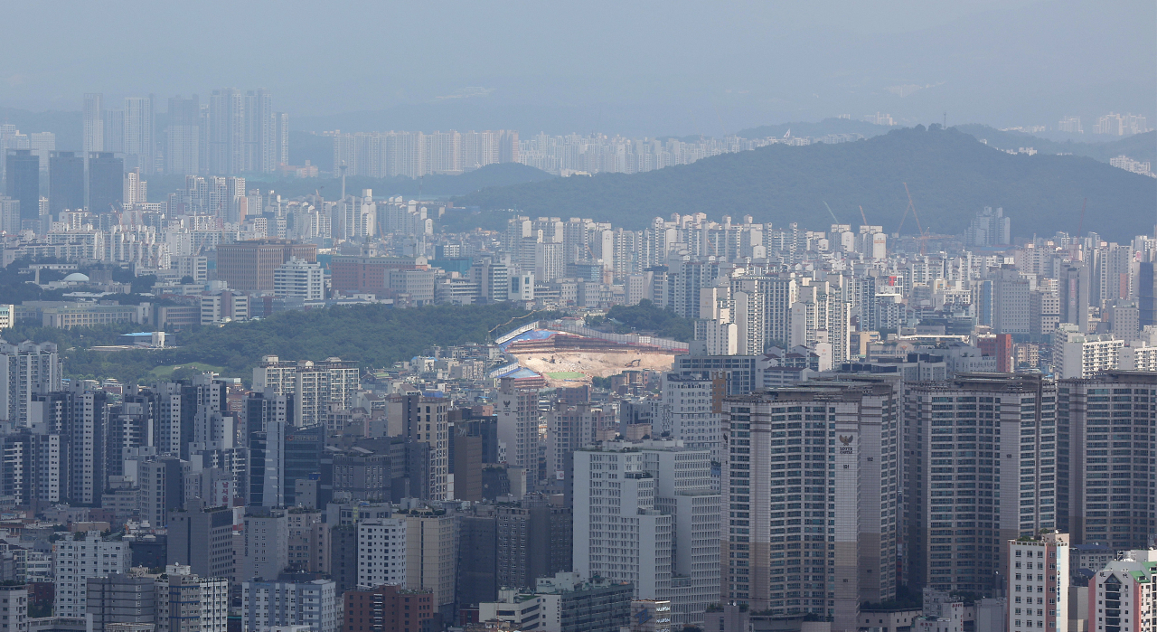 서울의 한 아파트 단지 풍경.[연합]