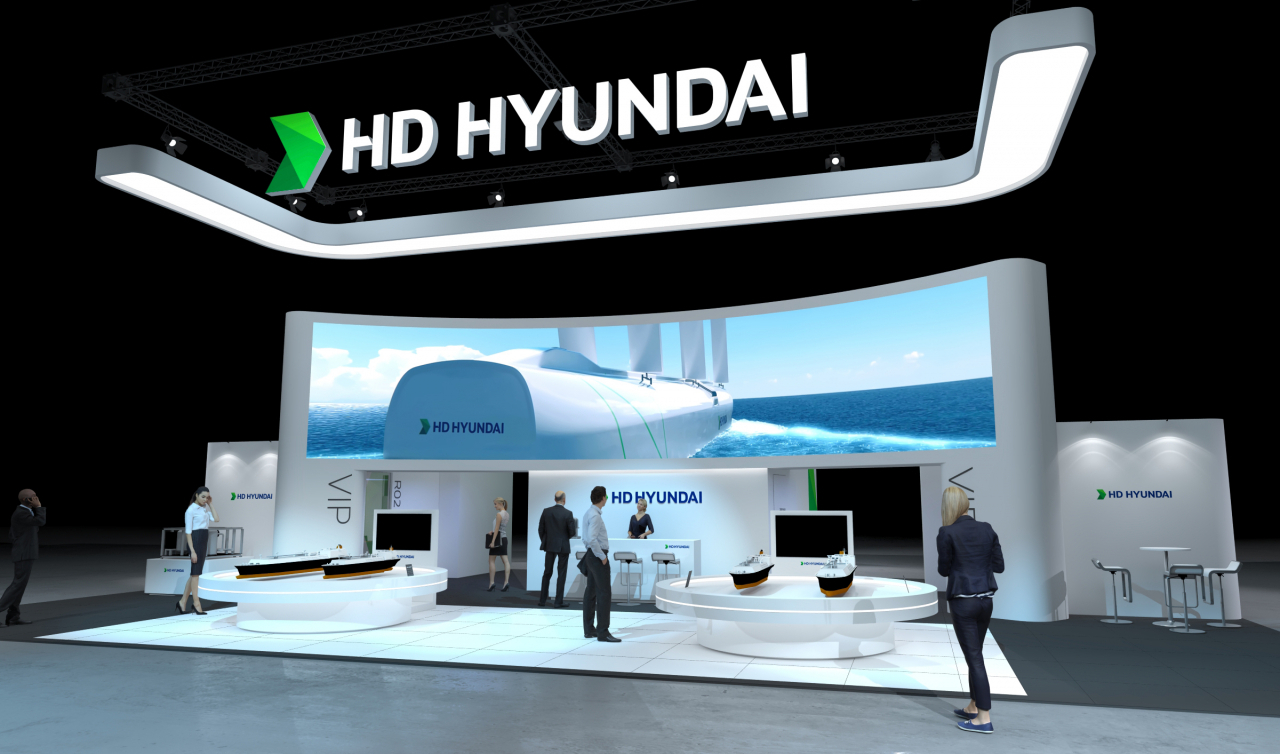 싱가포르에서 열리는 ‘가스텍2023’에 마련되는 HD현대 전시관 조감도 [HD현대 제공]