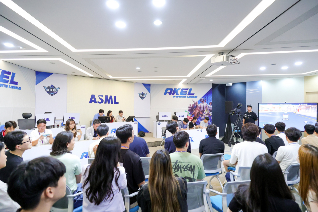 지난 7월 개최된 ASML코리아 사내 e-스포츠 대회 [ASML코리아 제공]