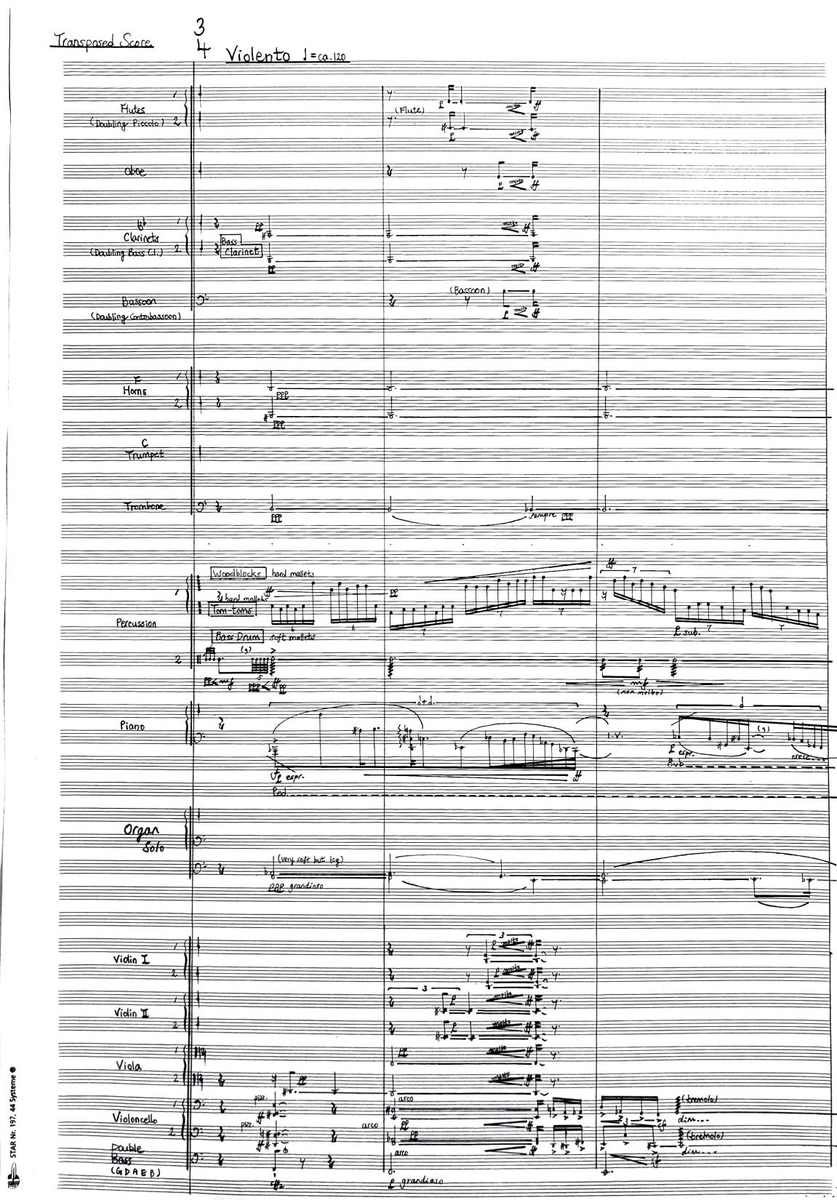 Choi Jae-hyuck‘s music score (Lotte Concert Hall)