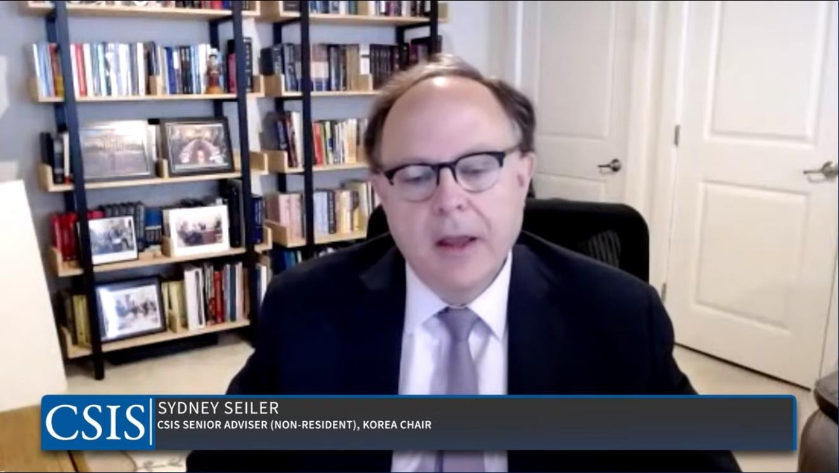 Sydney Seiler, former national intelligence officer for North Korea at the National Intelligence Council, is seen speaking during a webinar hosted by the Washington-based Center for Strategic and International Studies think tank on Thursday. (Yonhap)