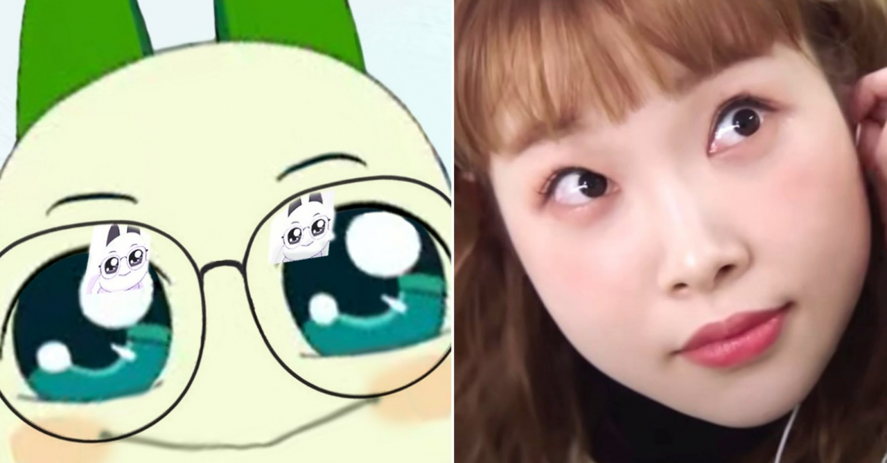 지난해부터 ‘맑은 눈의 광인’ 캐릭터의 대표주자로 급부상한 양파쿵야.(왼쪽) 마찬가지로 맑눈광 캐릭터로 유명해진 쿠팡플레이 예능 ‘SNL 코리아’의 김아영. [쿵야 레스토랑즈 인스타그램, 쿠팡플레이 유튜브 캡처]