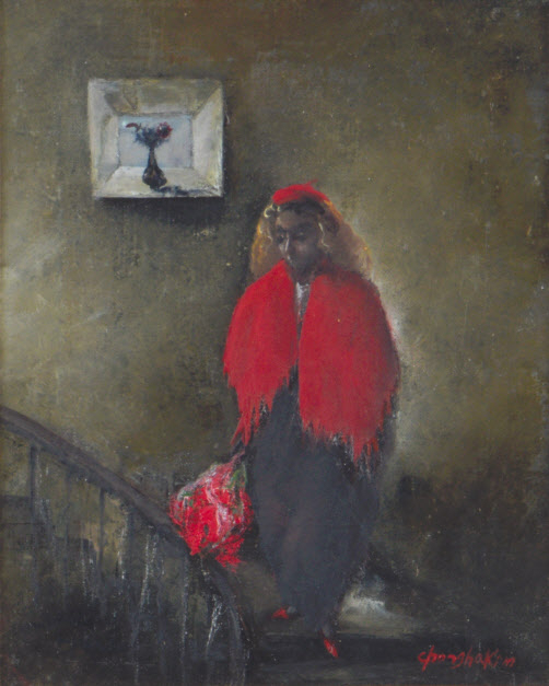 김종하, 인물, 캔버스에 유채, 27.3&times;22cm (3호)