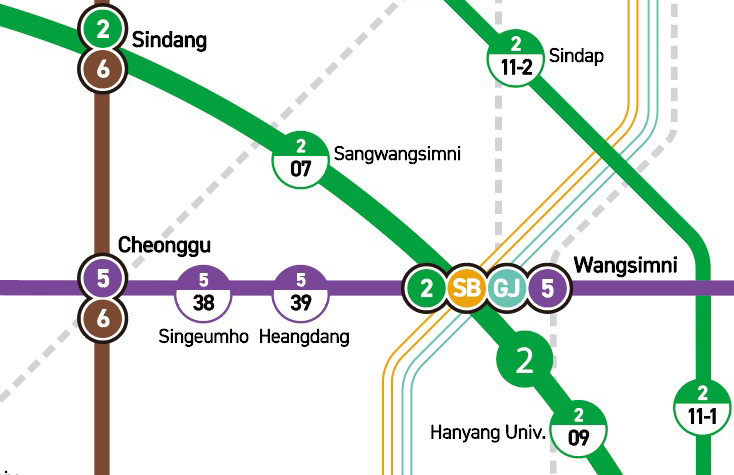 새 노선도 영문 표기. [서울시 제공]