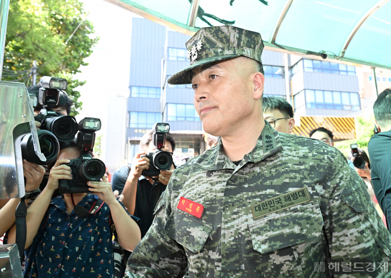 채 모 상병 순직 사건을 수사하다 해임된 박정훈 전 해병대 수사단장. [헤럴드경제DB]