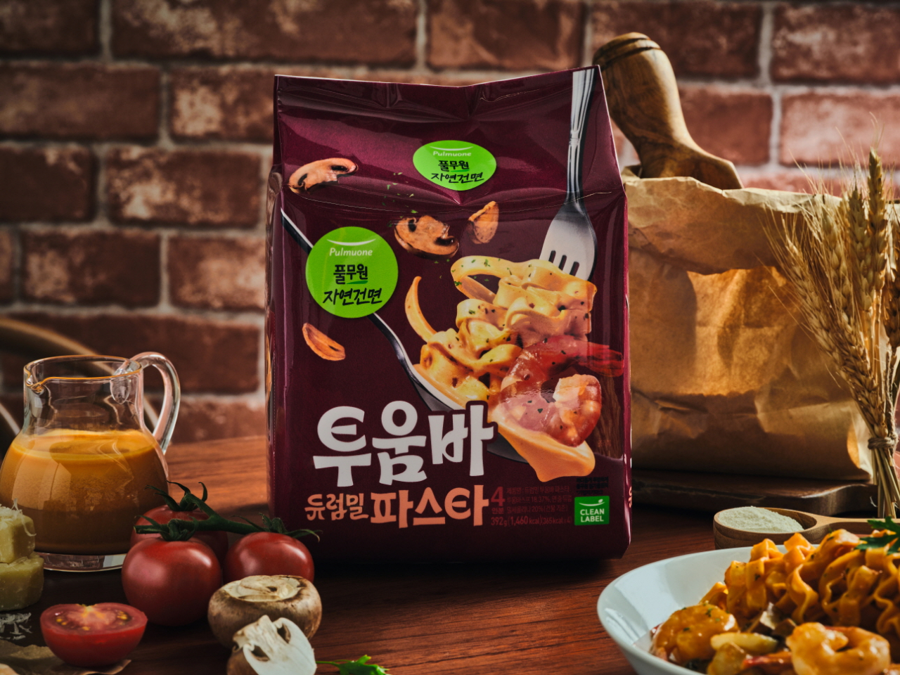 ‘풀무원 자연건면 듀럼밀 투움바 파스타’ [풀무원 제공]