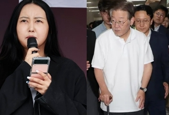 정유라(왼쪽)와 이재명 대표. 연합뉴스