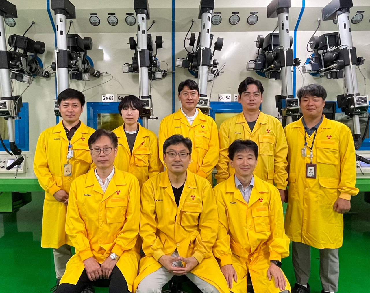 의료용 방사성동위원소 개발을 주도한 한국원자력연구원 가속기동위원소개발실 연구진.[한국원자력연구원 제공]