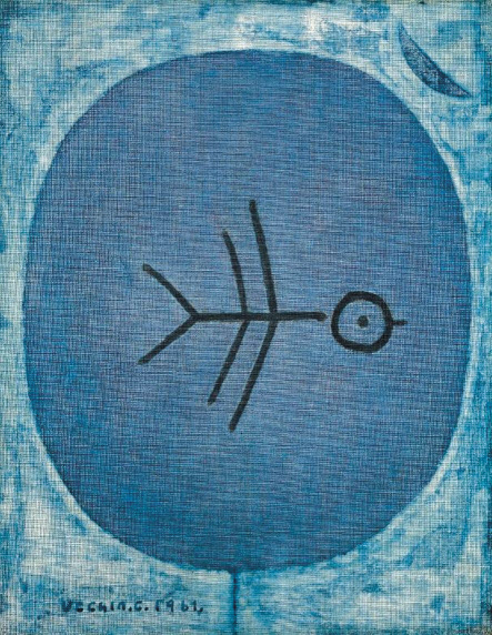 장욱진, 새와 나무, 캔버스에 유채, 41&times;32cm, 1961