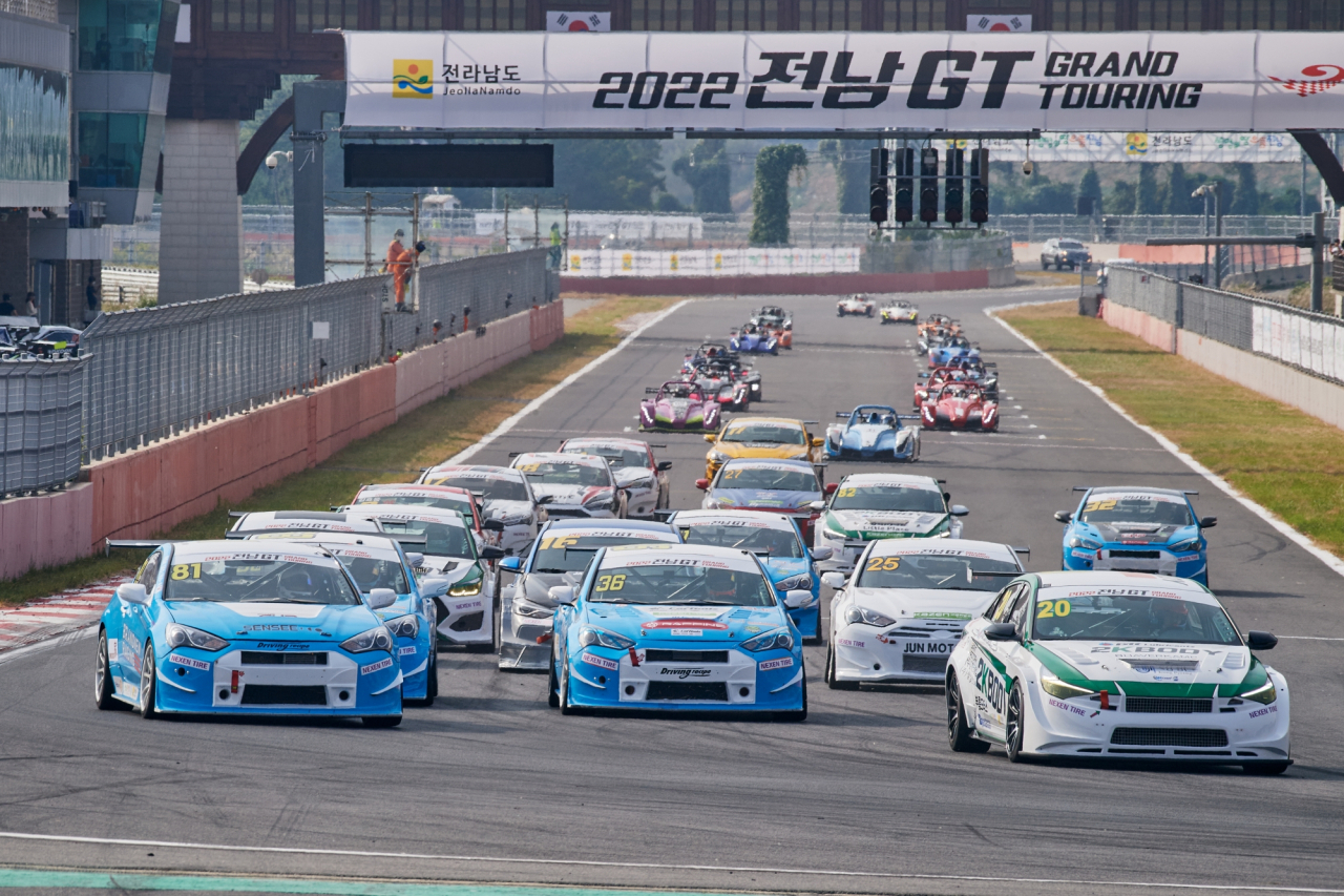2023 전남 GT대회가 23일 부터 이틀간 영암국제자동차경주장에서 펼쳐진다