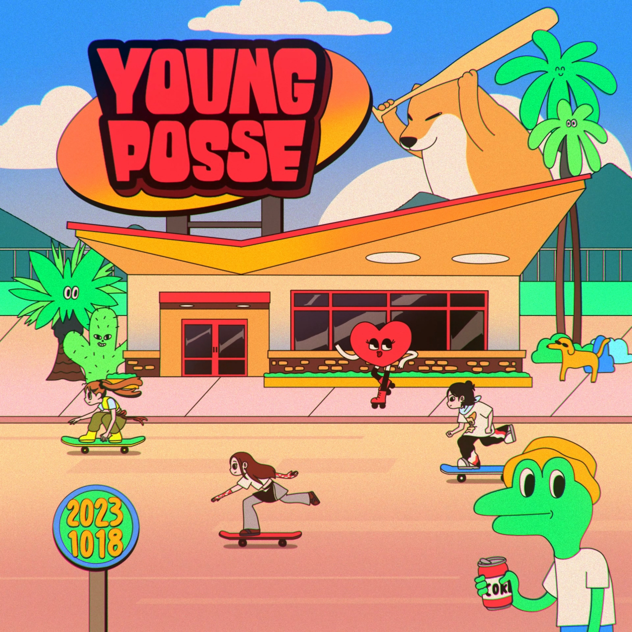 Teaser clip announcing Young Posse's debut date (DSP Media)
