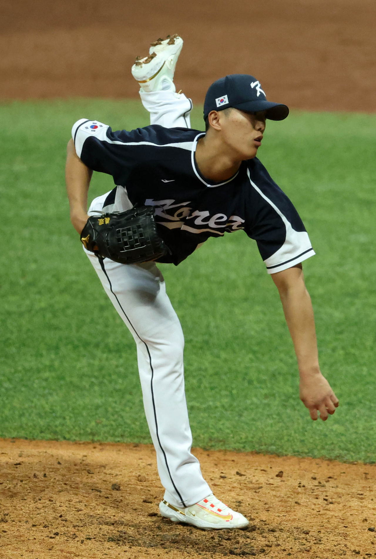 부상으로 이탈한 이의리.[뉴시스]