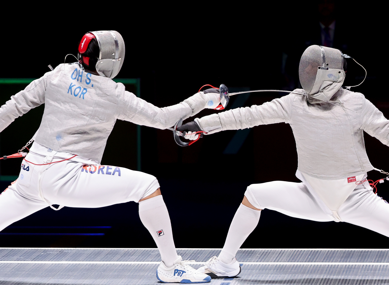 S Korean Fencer Oh Sang Uk Wins Gold In Mens Individual Sabre The