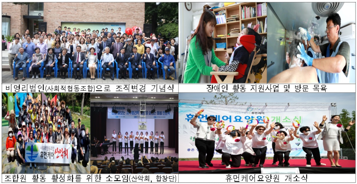 노인·장애인을 대상으로 서비스를 제공하는 ‘사회적협동조합 휴먼케어’의 활동 모습[기획재정부 제공]