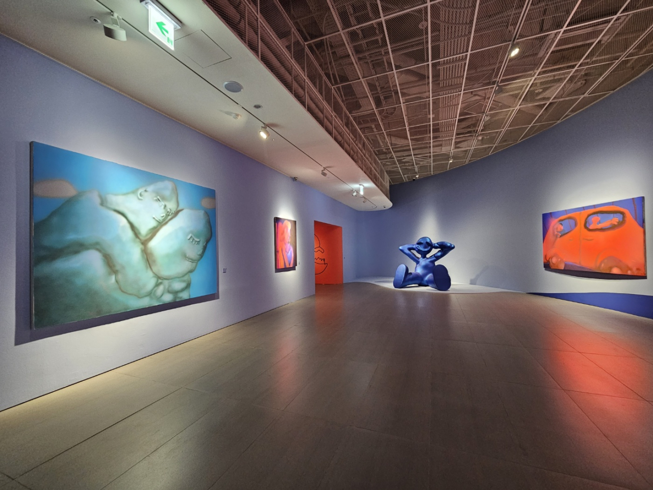 An installation view of "Austin Lee: Passing Time" at Lotte Museum of Art in Seoul (Park Yuna/The Korea Herald)