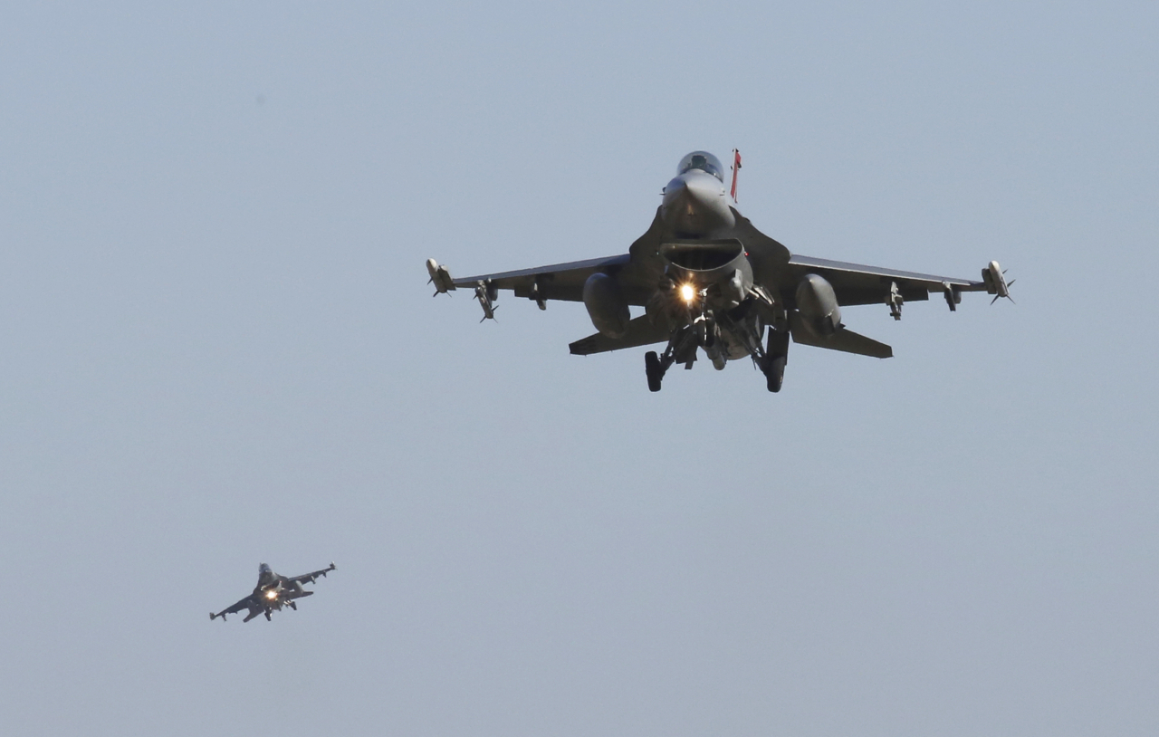 미 F-16전투기 [AP]