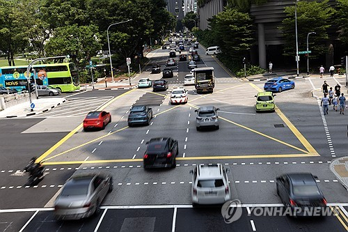 싱가포르의 도로. [EPA=연합]