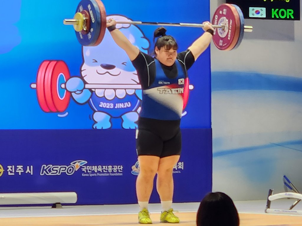 역도 국가대표 박혜정. [연합]