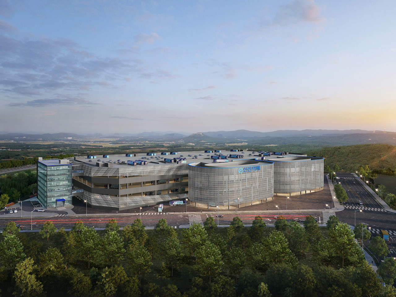 2024년 개장 예정인 대전 SMART Mega-Hub 터미널. [한진 제공]